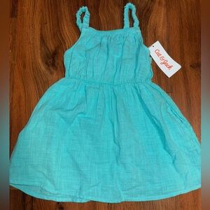 Cat & Jack Toddler Girls Sleeveless Gauze Tank Dress - Blue 2t